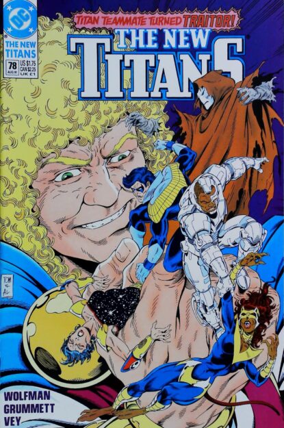 NEW TITANS (1988) #78 - DC Comics - lecubeacomics.com Couverture de NEW TITANS (1988) #78 - par Al Vey - lecubeacomics.com
