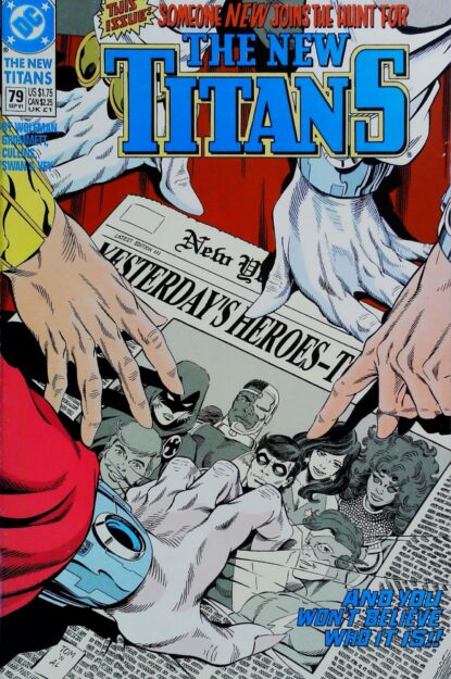 Couverture de NEW TITANS (1988) #79 - par Al Vey - lecubeacomics.com