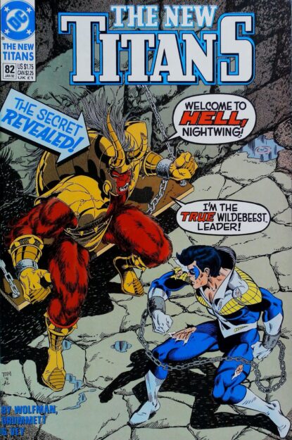 NEW TITANS (1988) #82 - DC Comics - lecubeacomics.com Couverture de NEW TITANS (1988) #82 - par Al Vey - lecubeacomics.com