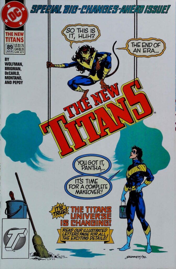 New Titans #89, vue de l'exemplaire