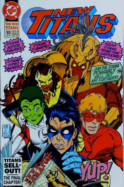 Couverture de NEW TITANS (1988) #93 - par Al Vey - lecubeacomics.com