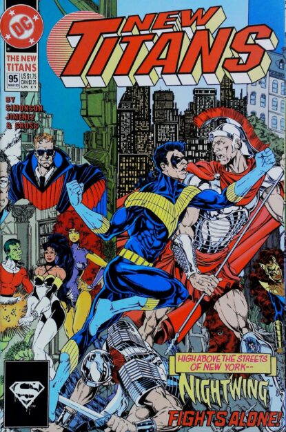 Couverture de NEW TITANS (1988) #95 - par Art Nichols - lecubeacomics.com