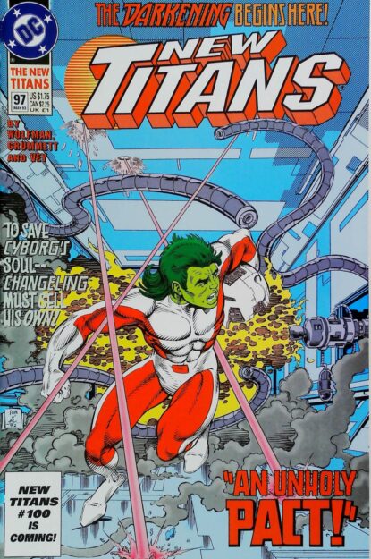 Couverture de NEW TITANS (1988) #97 - par Al Vey - lecubeacomics.com