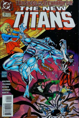 Couverture de NEW TITANS (1988) #124 - par Eddy Newell - lecubeacomics.com