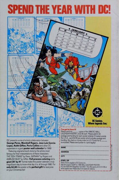 NEW TEEN TITANS (1984) #18 - DC Comics - lecubeacomics.com Couverture de NEW TEEN TITANS (1984) #18 - par Eduardo Barreto - lecubeacomics.com