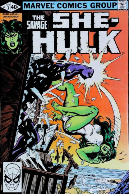 Couverture de THE SAVAGE SHE-HULK (1980) #3 - par Al Milgrom - lecubeacomics.com