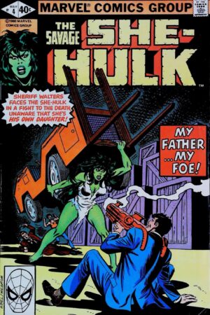 Couverture de THE SAVAGE SHE-HULK (1980) #4 - par Al Milgrom - lecubeacomics.com
