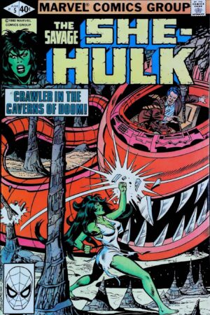 Couverture de THE SAVAGE SHE-HULK (1980) #5 - par Al Milgrom - lecubeacomics.com