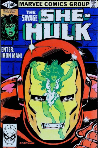 Couverture de THE SAVAGE SHE-HULK (1980) #6 - par Bob Layton - lecubeacomics.com