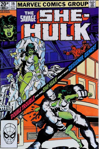 THE SAVAGE SHE-HULK (1980) #19 - Marvel - lecubeacomics.com Couverture de THE SAVAGE SHE-HULK (1980) #19 - par Al Milgrom - lecubeacomics.com