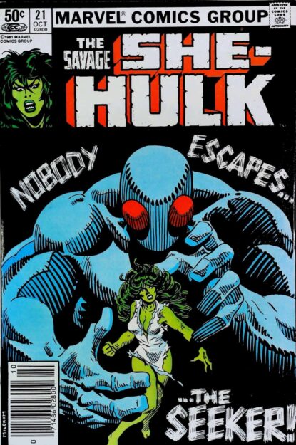 Couverture de THE SAVAGE SHE-HULK (1980) #21 - par Al Milgrom - lecubeacomics.com