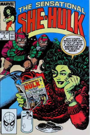 Couverture de THE SENSATIONAL SHE-HULK (1989) #2 - par John Byrne - lecubeacomics.com