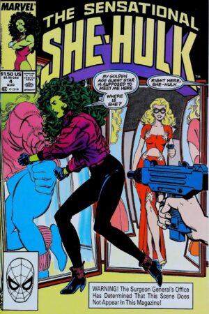 Couverture de THE SENSATIONAL SHE-HULK (1989) #4 - par John Byrne - lecubeacomics.com