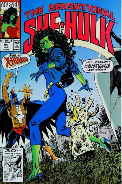 THE SENSATIONAL SHE-HULK (1989) #35 - Marvel - lecubeacomics.com Couverture de THE SENSATIONAL SHE-HULK (1989) #35 - par John Byrne - lecubeacomics.com