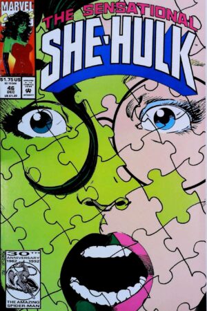 Couverture de THE SENSATIONAL SHE-HULK (1989) #46 - par John Byrne - lecubeacomics.com