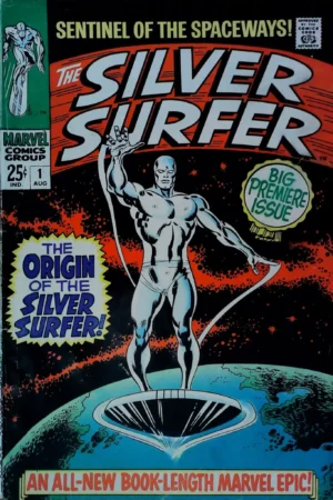 Couverture de SILVER SURFER (1968) #1 - par John Buscema - lecubeacomics.com