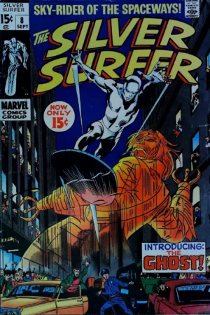Couverture de SILVER SURFER (1968) #8 - par John Buscema - lecubeacomics.com