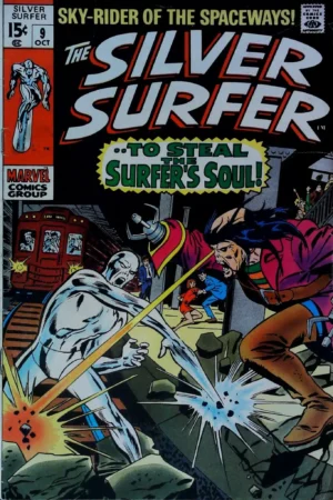 Couverture de SILVER SURFER (1968) #9 - par John Buscema - lecubeacomics.com