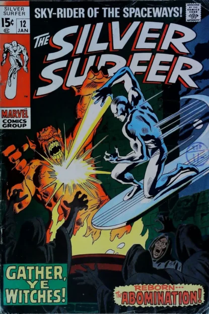Couverture de SILVER SURFER (1968) #12 - par John Buscema - lecubeacomics.com