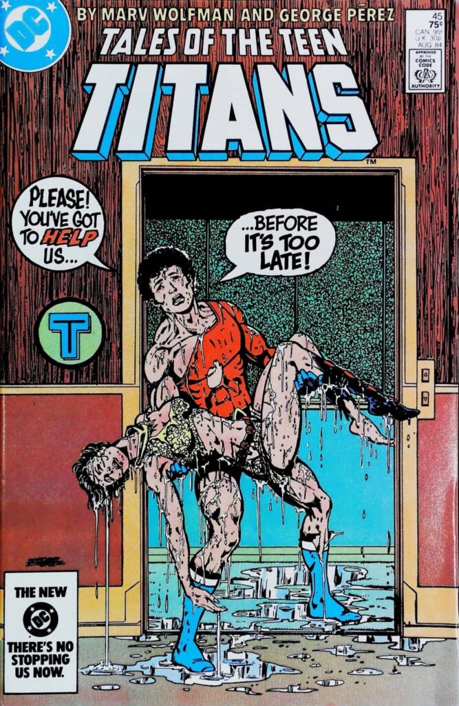 Tales Of The Teen Titans #45, vue de l'exemplaire