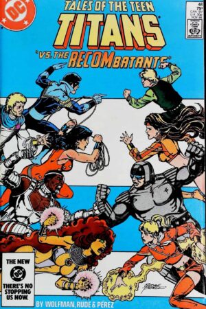 Couverture de TALES OF THE TEEN TITANS (1984) #48 - par George Perez - lecubeacomics.com