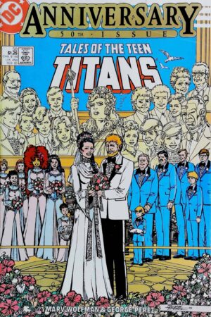 Couverture de TALES OF THE TEEN TITANS (1984) #50 - par George Perez - lecubeacomics.com