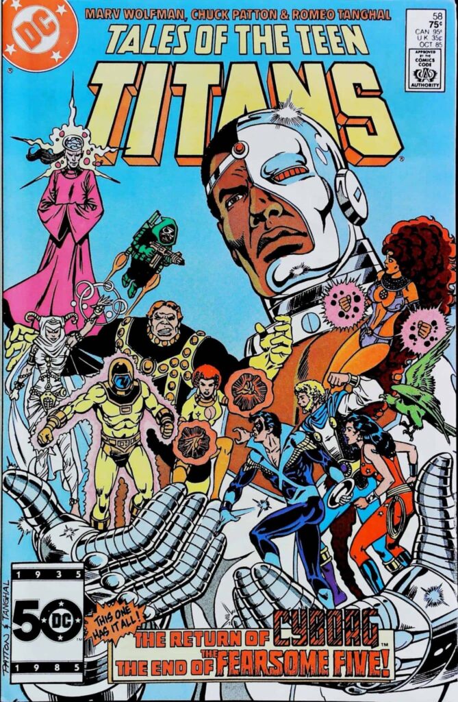 Tales Of The Teen Titans #58, vue de l'exemplaire
