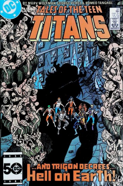 TALES OF THE TEEN TITANS (1984) #62 - DC Comics - lecubeacomics.com Couverture de TALES OF THE TEEN TITANS (1984) #62 - par Chuck Patton - lecubeacomics.com