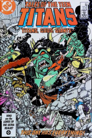 Couverture de TALES OF THE TEEN TITANS (1984) #67 - par George Perez - lecubeacomics.com