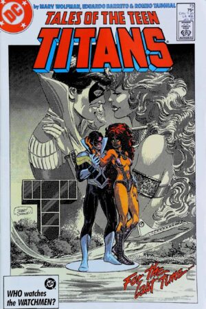 Couverture de TALES OF THE TEEN TITANS (1984) #73 - par Jerry Ordway - lecubeacomics.com