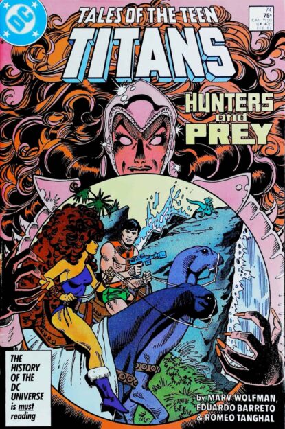 Couverture de TALES OF THE TEEN TITANS (1984) #74 - par Dick Giordano - lecubeacomics.com