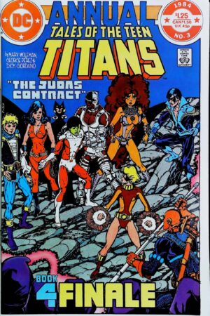 Couverture de TALES OF THE TEEN TITANS ANNUAL (1984) #3 - par Gaspar Saladino - lecubeacomics.com