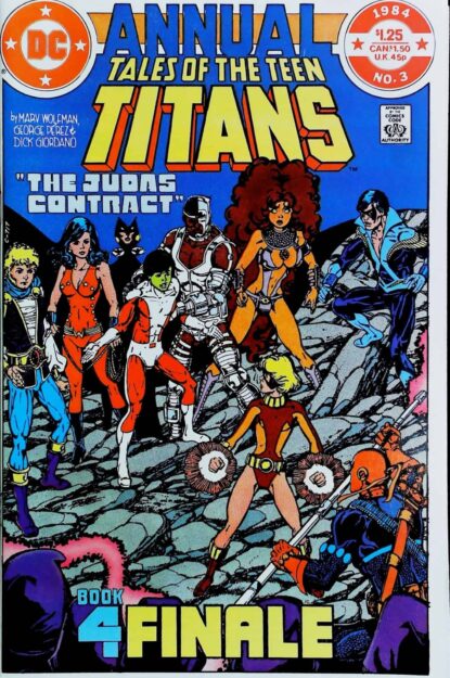 TALES OF THE TEEN TITANS ANNUAL (1984) #3 - DC Comics - lecubeacomics.com Couverture de TALES OF THE TEEN TITANS ANNUAL (1984) #3 - par Gaspar Saladino - lecubeacomics.com