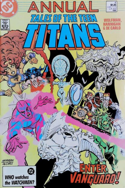 TALES OF THE TEEN TITANS ANNUAL (1984) #4 - DC Comics - lecubeacomics.com Couverture de TALES OF THE TEEN TITANS ANNUAL (1984) #4 - par Ed Hannigan - lecubeacomics.com