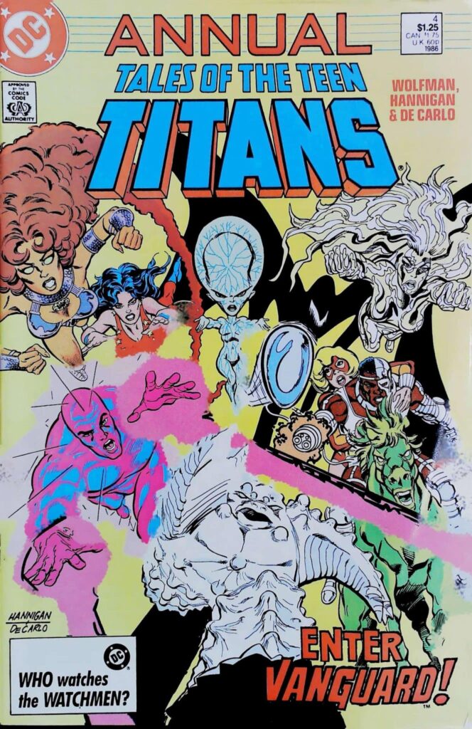 Tales Of The Teen Titans Annual #4, vue de l'exemplaire