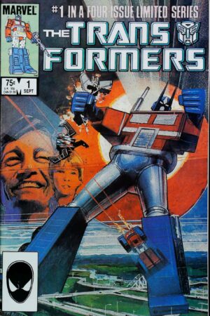Couverture de TRANSFORMERS (1984) #1 - par Bill Sienkiewicz - lecubeacomics.com