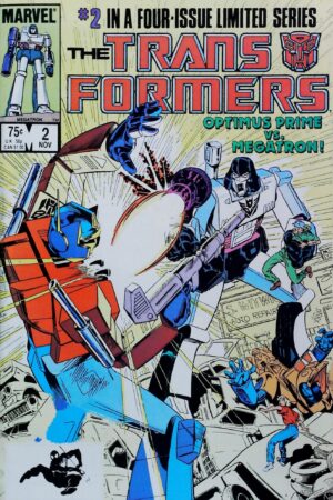 Couverture de TRANSFORMERS (1984) #2 - par Michael Golden - lecubeacomics.com
