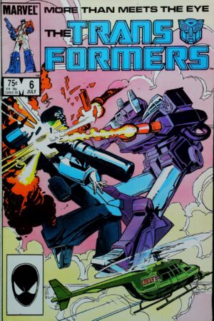 Couverture de TRANSFORMERS (1984) #6 - par Alan Kupperberg - lecubeacomics.com