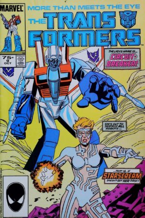 Couverture de TRANSFORMERS (1984) #9 - par Mike Manley - lecubeacomics.com