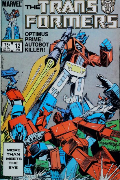 TRANSFORMERS (1984) #12 - Marvel - lecubeacomics.com Couverture de TRANSFORMERS (1984) #12 - par Herb Trimpe - lecubeacomics.com