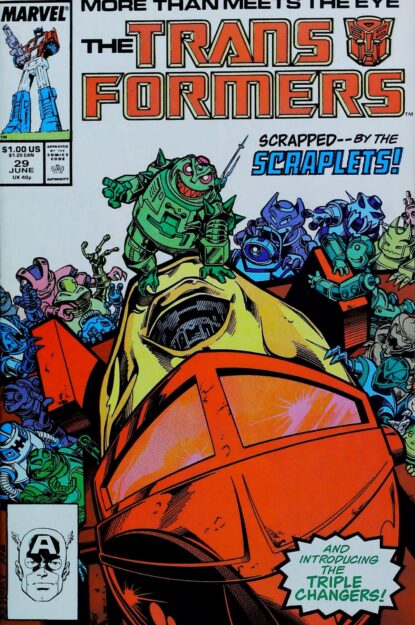 TRANSFORMERS (1984) #29 - Marvel - lecubeacomics.com Couverture de TRANSFORMERS (1984) #29 - par Bob Budiansky - lecubeacomics.com