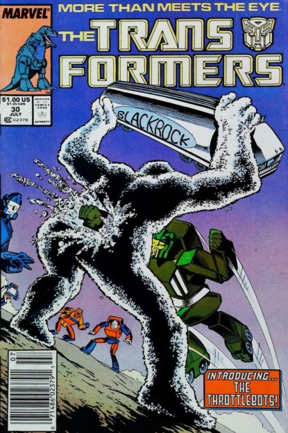 TRANSFORMERS (1984) #30 - Marvel - lecubeacomics.com Couverture de TRANSFORMERS (1984) #30 - par Herb Trimpe - lecubeacomics.com