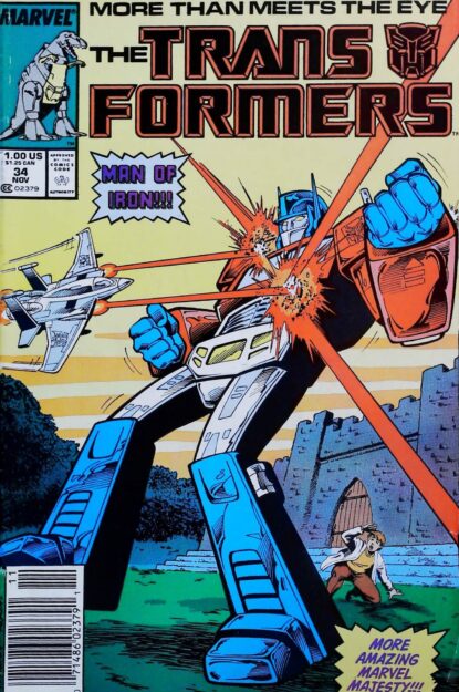 Couverture de TRANSFORMERS (1984) #34 - par Brian Garvey - lecubeacomics.com