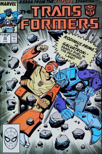 TRANSFORMERS (1984) #43 - Marvel - lecubeacomics.com Couverture de TRANSFORMERS (1984) #43 - par Herb Trimpe - lecubeacomics.com