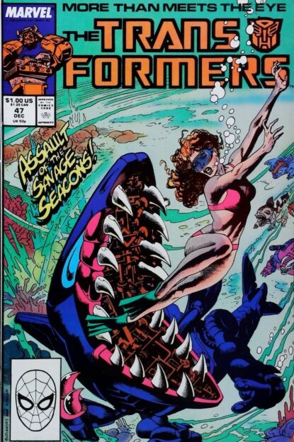 TRANSFORMERS (1984) #47 - Marvel - lecubeacomics.com Couverture de TRANSFORMERS (1984) #47 - par Bob Budiansky - lecubeacomics.com