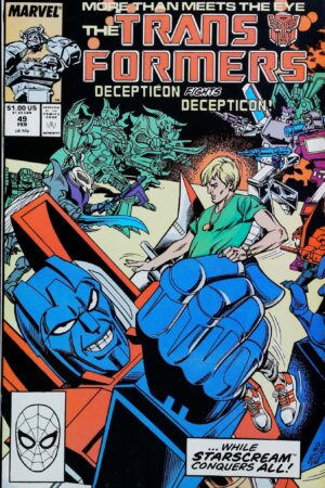 Couverture de TRANSFORMERS (1984) #49 - par Danny Bulanadi - lecubeacomics.com