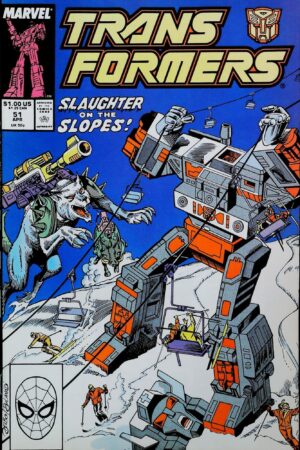 Couverture de TRANSFORMERS (1984) #51 - par Danny Bulanadi - lecubeacomics.com