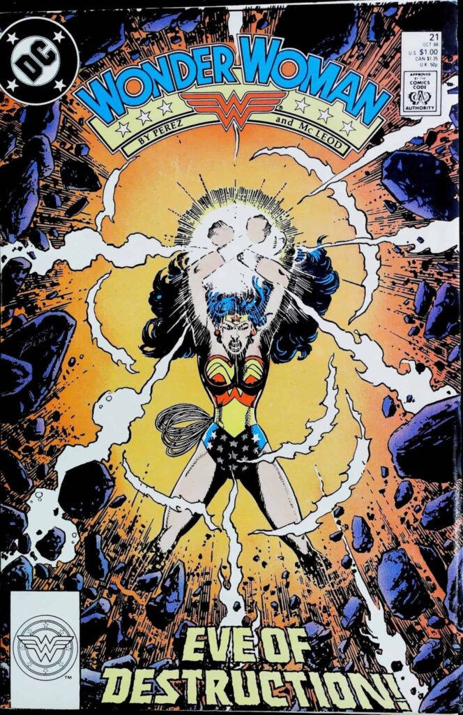 Wonder Woman #21, vue de l'exemplaire