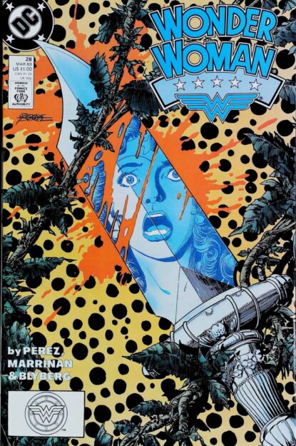 Couverture de WONDER WOMAN (1987) #28 - par George Perez - lecubeacomics.com