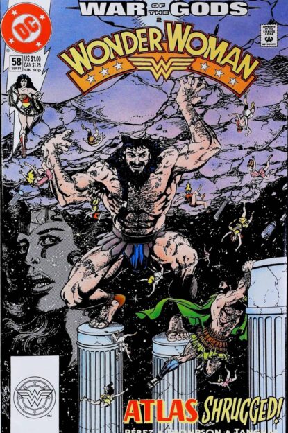 WONDER WOMAN (1987) #58 - DC Comics - lecubeacomics.com Couverture de WONDER WOMAN (1987) #58 - par George Perez - lecubeacomics.com